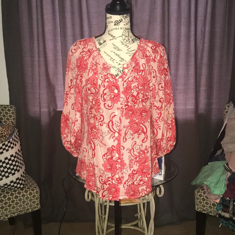 NWOT Sundance 100% Silk Blouse